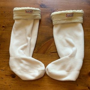 HUNTER BOOTS cream Liners